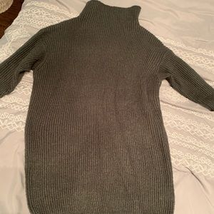 Dark gray knitted sweater dress! Tobi